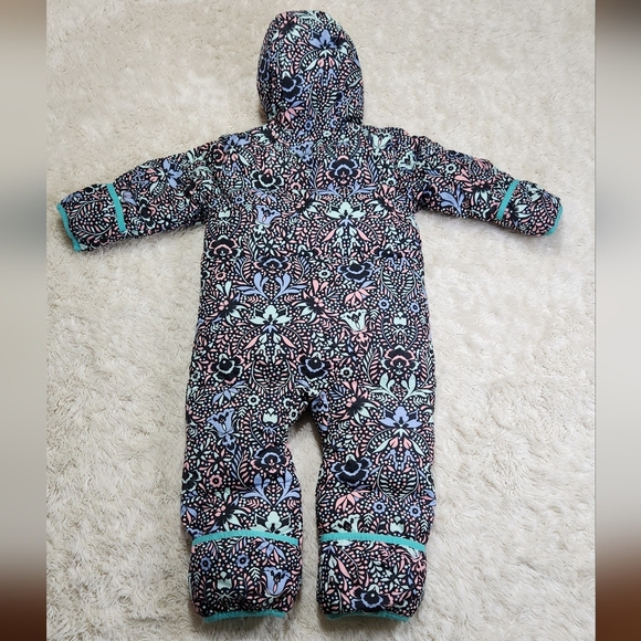 Columbia Snuggly Bunny Bunting Girls 18 - 24 Months Teal Purple Pink Mint Floral - Picture 6 of 14